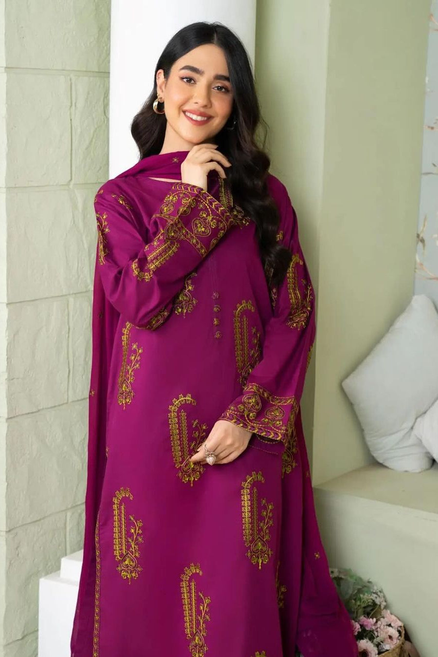 AFREEN EMB 2Pc