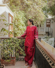 NISHA EMB CORD SETS ( FARSHI SHALWAR)