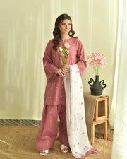 ROSE LAWN 3PC ( FARSHI SHALWAR )