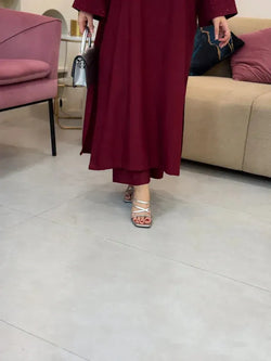 ANGEL MEHROON SET