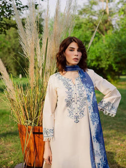 BATIK KHADAR 3PC ( FARSHI SHALWAR )