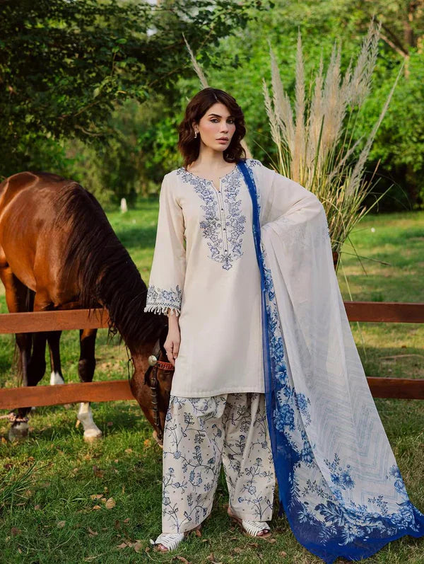 BATIK KHADAR 3PC ( FARSHI SHALWAR )