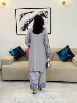 ALIYA EMB SET ( FARSHI SHALWAR )
