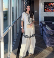 MEHMAL HANDMADE KHADAR SET ( FARSHI SHALWAR )