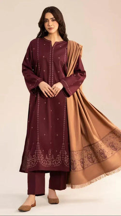 Sorma Emb Shawl 3pc
