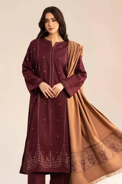 Sorma Emb Shawl 3pc