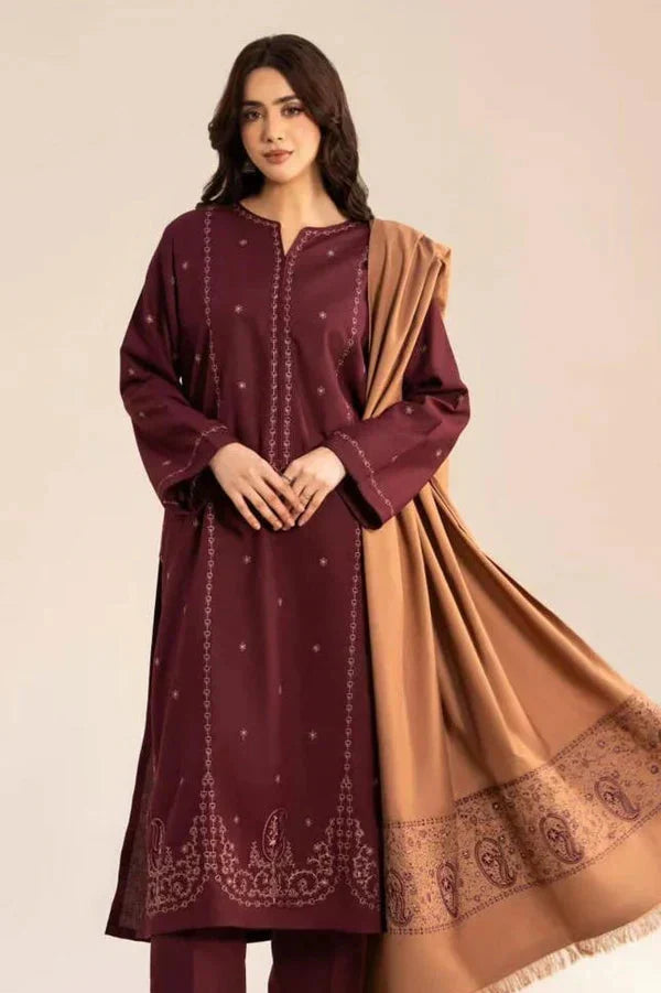 Sorma Emb Shawl 3pc