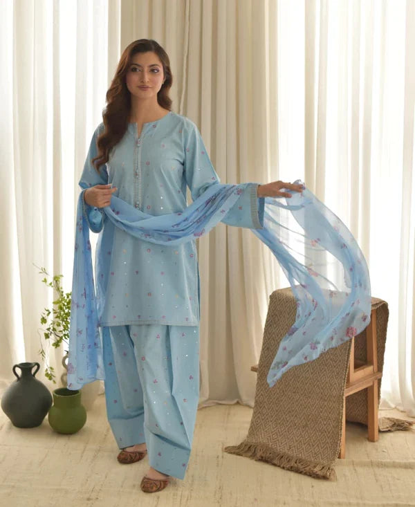 LUCIA LAWN 3PC ( FARSHI SHALWAR )