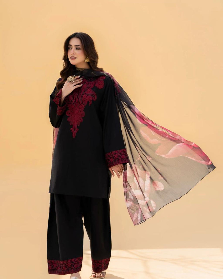 ZAROON EID 3PC ( FARSHI SHALWAR )