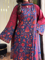 Gulnaar — Premium Printed Kaftan 3PC Suit
