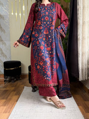 Gulnaar — Premium Printed Kaftan 3PC Suit