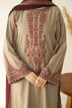 MARINA SHAWL 3PC ( FARSHI SHALWAR )
